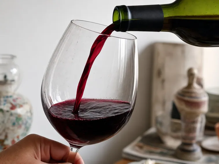 vino in bicchiere