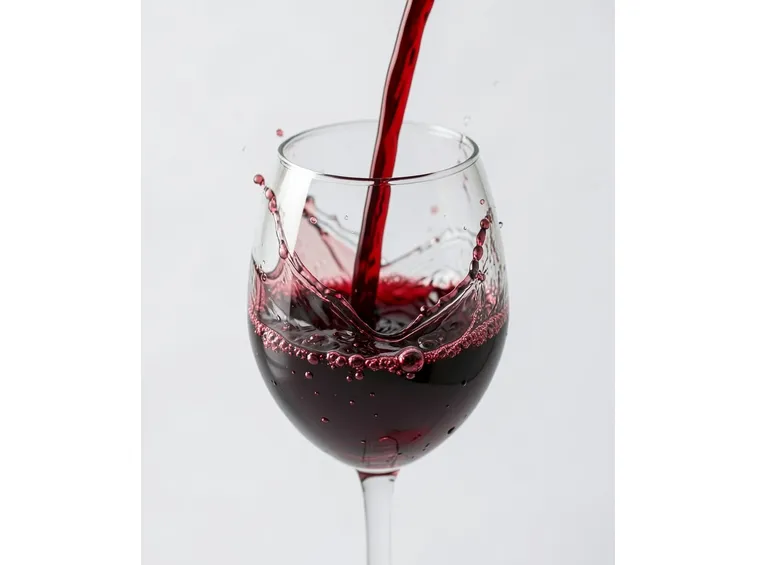 calice con vino rosso