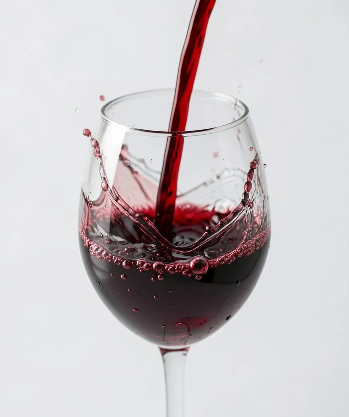 calice con vino rosso