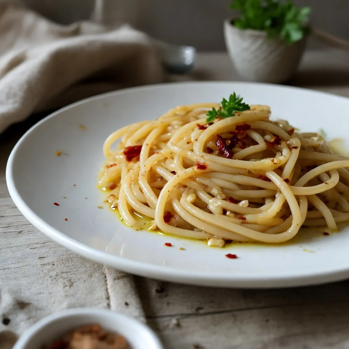 pasta aglio olio e peperoncino
