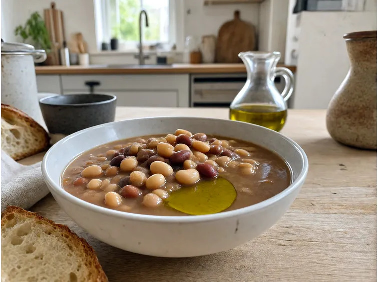 Perché sulla zuppa di legumi l'olio va aggiunto a crudo