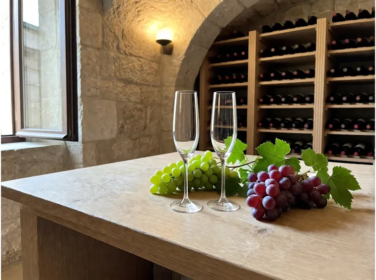 In cantina: due vinificazioni separate e un solo assemblaggio