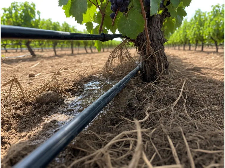 Irrigazione di soccorso: quando e quanta acqua dare alla vite