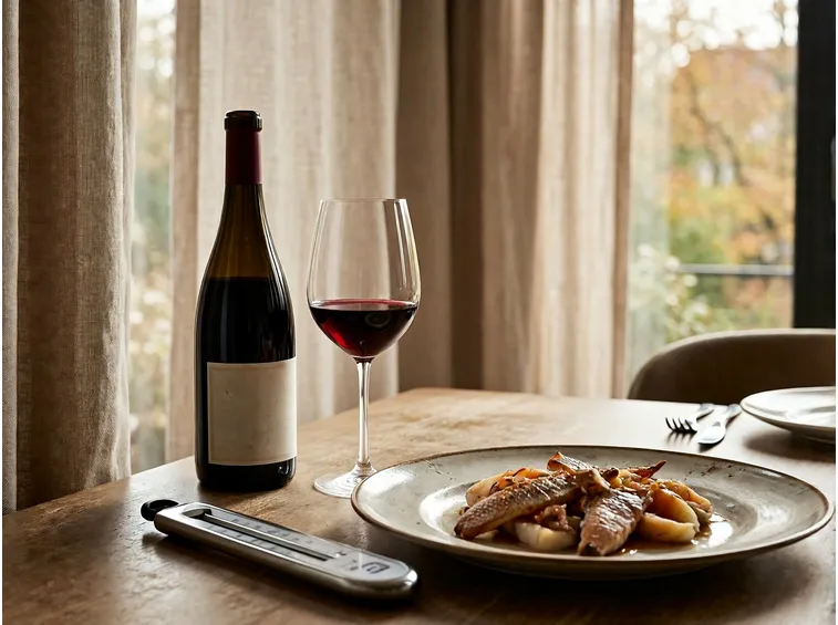 Temperatura di servizio e prove per una cena autunnale
