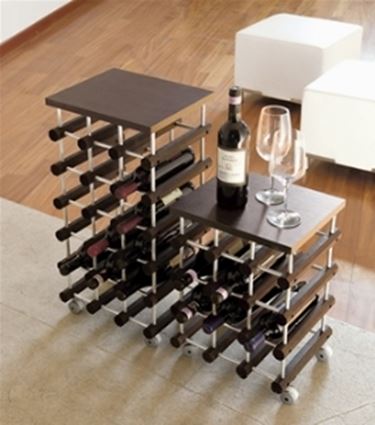 Deco 79 Portabottiglie In Pelle E Acciaio Per Vino - Secchiello Refrigerante Grigio 20x17x30 Cm